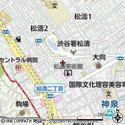 東京都渋谷区松濤2丁目13周辺の地図