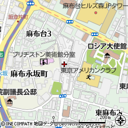 東京都港区麻布狸穴町59周辺の地図