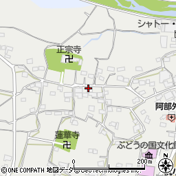 山梨県甲州市勝沼町下岩崎1811-1周辺の地図