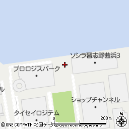 千葉県習志野市茜浜周辺の地図