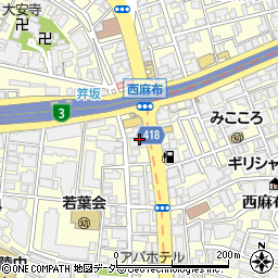 喜久屋クリーニング　西麻布店周辺の地図