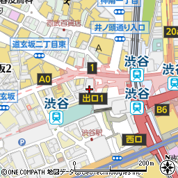 東京都渋谷区道玄坂2丁目3-2周辺の地図