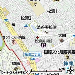 松濤館周辺の地図