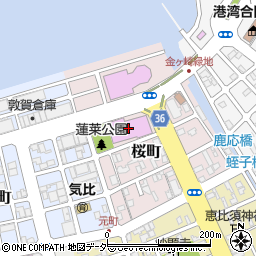 敦賀市民文化センター周辺の地図