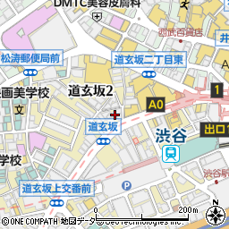 東京都渋谷区道玄坂2丁目周辺の地図