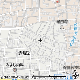 東京都世田谷区赤堤2丁目34周辺の地図