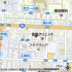 東京都八王子市横山町8-13周辺の地図