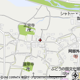 山梨県甲州市勝沼町下岩崎1779周辺の地図