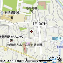 東京都世田谷区上祖師谷6丁目周辺の地図