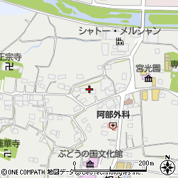 山梨県甲州市勝沼町下岩崎1838周辺の地図