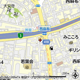 東京都港区西麻布周辺の地図