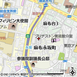 東京都港区麻布永坂町1-53周辺の地図
