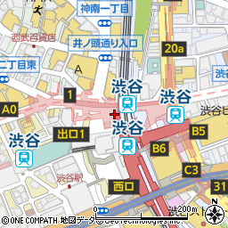 渋谷警察署渋谷駅前交番周辺の地図