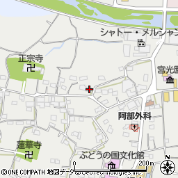 山梨県甲州市勝沼町下岩崎1761周辺の地図