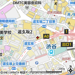珈琲店トップ 道玄坂店周辺の地図