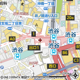 おむすび権米衛　渋谷地下街店周辺の地図