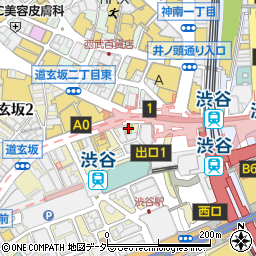 ビックカメラ渋谷ハチ公口店周辺の地図