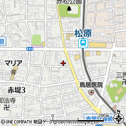 東京都世田谷区赤堤3丁目4-2周辺の地図