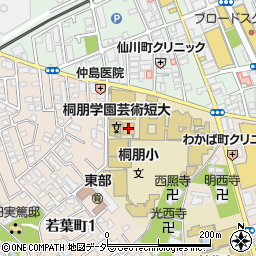 桐朋学園２号館周辺の地図