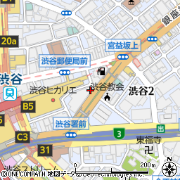 東京都渋谷区渋谷2丁目17-2周辺の地図