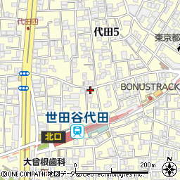 東京都世田谷区代田5丁目4-7周辺の地図