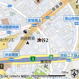 東京都渋谷区渋谷周辺の地図