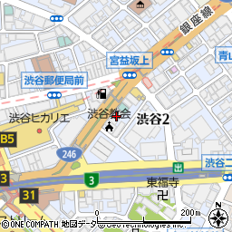 東京インドアゴルフ株式会社渋谷校周辺の地図