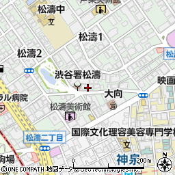 東京都渋谷区松濤1丁目25-11周辺の地図