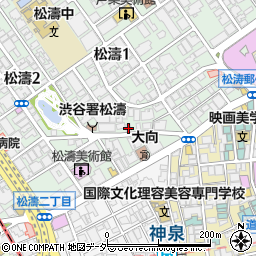 東京都渋谷区松濤1丁目25-8周辺の地図