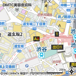 珈琲茶館 集 プレミアム渋谷駅前店周辺の地図