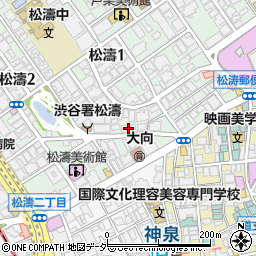 東京都渋谷区松濤1丁目25-7周辺の地図
