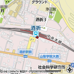 酒折駅 山梨県甲府市 駅 路線図から地図を検索 マピオン