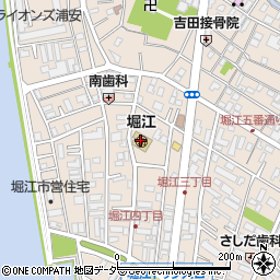 浦安市立堀江幼稚園周辺の地図