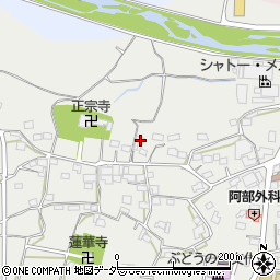 山梨県甲州市勝沼町下岩崎1776周辺の地図