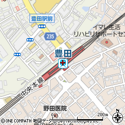 東京都日野市周辺の地図