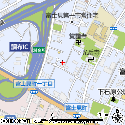 東京都調布市富士見町1丁目10-4周辺の地図