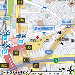 TCB東京中央美容外科　渋谷東口院周辺の地図