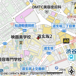 東京都渋谷区道玄坂2丁目20-22周辺の地図