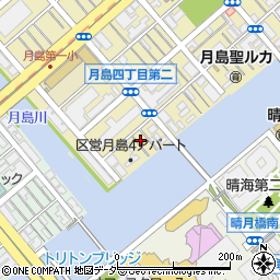 東京都中央区月島4丁目18-9周辺の地図