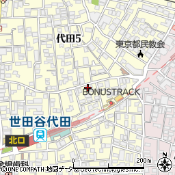 東京都世田谷区代田5丁目2-16周辺の地図