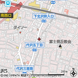 東京巻き爪補正店周辺の地図