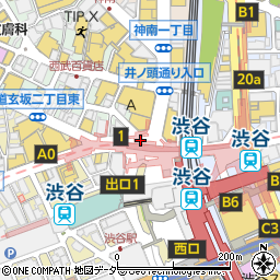 東京都渋谷区宇田川町22周辺の地図