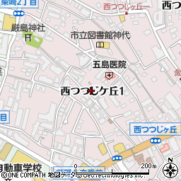 東京都調布市西つつじケ丘周辺の地図