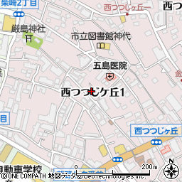 東京都調布市西つつじケ丘周辺の地図