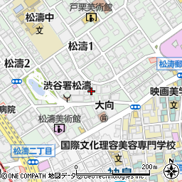 東京都渋谷区松濤1丁目25周辺の地図