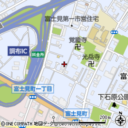 東京都調布市富士見町1丁目10-6周辺の地図