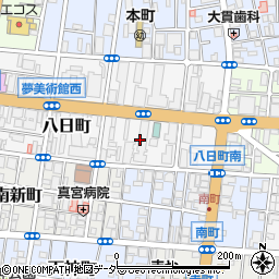 東京都八王子市八日町2周辺の地図