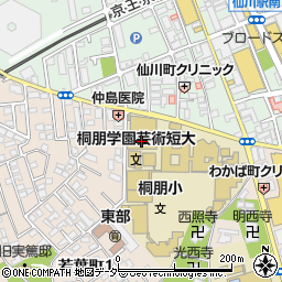 桐朋学園大学　仙川キャンパス周辺の地図