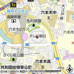 大徳壽TOKYO 六本木けやき坂周辺の地図
