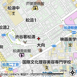 東京都渋谷区松濤1丁目25-19周辺の地図